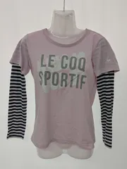 【ルコック】スポーツウェア Tシャツ ピンク 重ね着風