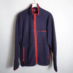 80s patagonia パタゴニア 25501 SYNCHILLA シンチラ フリース カーディガン ジャケット 紺ネイビー XL USA製 ビンテージ 本物504P30♪