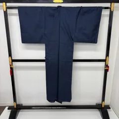 男性着物 本場大島紬 泥藍染 亀甲絣 正絹 着物 MK-2720のサムネイル