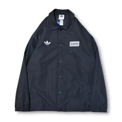 adidas × oasis 美品 ジャケット TOUR COACH JACKET ブラック サイズXL アディダス  オアシス