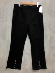 新品 CLETTE クレット 大きいサイズ 裾パールストレッチ デニムパンツ size3L/黒 ■■ レディース