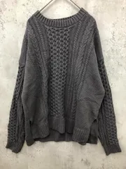 a day in the life アデイインザライフ ユナイテッドアローズ 6413-699-0398 ケーブル編み ニット セーター チャコール ◆■ レディース