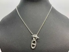 HERMES エルメス シェーヌダンクル アミュレット ペンダント ネックレス 925 SV シルバー 40cm ブランドアクセサリー