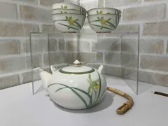 香蘭社 金彩蘭柄 急須 湯呑5客 茶器セット