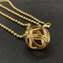 希少・美品　Christian Dior　ディオール　ネックレス　ゴールド　ボールチェーン　5774