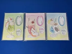 夏目友人帳 ニャンコ先生カラフルソーダver. アクリルスタンド(ラムネ・ピーチ・メロン) 3個セット