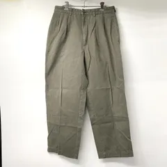 【中古】90s RALPH LAUREN ANDREW PANTS 実寸79 カーキ パンツ　ラルフローレン[17]