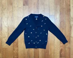 1回着用 ポロラルフローレン BOYS PLANET(ボイプラ) ポロベア カーディガン（8歳）