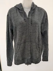 UNIQLO ユニクロ フルジップパーカー グレー M 綿100%