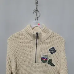 J226 Tommy Hilfiger トミーヒルフィガー ジュニア ハーフジップ ニットTシャツ 164