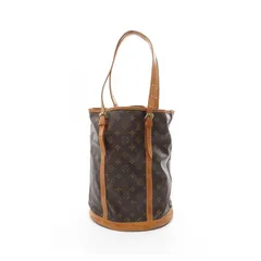 ルイ・ヴィトン LOUIS VUITTON ショルダーバッグ バケットGM M42236 PVCコーティングキャンバス レザー バケット27 レディース Used C