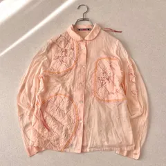 アルベロベロ OLLEBOREBLA パッチワーク 刺繍 レース フリル シアーシャツ ブラウスのサムネイル
