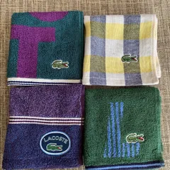 LACOSTE ラコステ　ミニタオル　ハンカチ　メンズ　レディース　ラコステ　四枚セット Eden mini shop