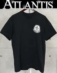 MONCLER 銀座店 モンクレール ピクセルロゴ Tシャツ 半袖 メンズ size:L 黒 101299