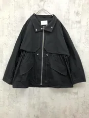 PUBLIC TOKYO パブリック トウキョウ スクエア ヨーク ドロスト ブルゾン ジャケット sizeF/黒 ◇■◎レディース