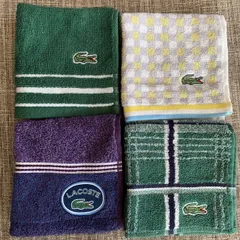 LACOSTE ラコステ　　ハンカチ　メンズ　レディース　ラコステ　四枚セット