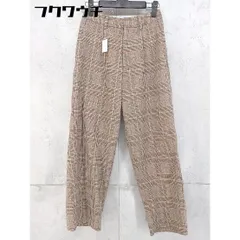 ◇ KBF ケービーエフ URBAN RESEARCH チェック 千鳥格子 パンツ サイズOne ベージュ マルチ レディース 【中古】 【1105030001245】