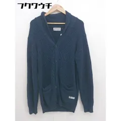 ◇ FRONTROW フロントロウ 長袖 ニット カーディガン サイズL ネイビー メンズ 【中古】 【1105280013364】