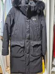 K2 ブラック ロングダウンジャケット
