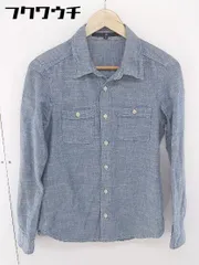 ◇ ◎ NO ID. ノーアイディ 長袖 シャツ サイズ2 ブルー系 メンズ 【中古】 【1106040010906】