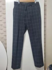 メンズ チェック スラックス 32