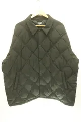 【中古】 UNIQLO メンズ中綿ジャケット XXXL パフテックキルティングジャケット UNIQLO 4XL 黒 ブラック 無地