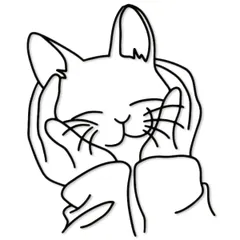 SALUDABLE 猫 ウォールアート オブジェ インテリア雑貨 北欧 壁飾りアイアン 黒猫 グッズ (手のひら猫) [手のひら猫]