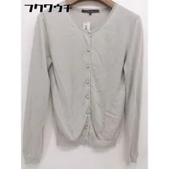 ◇ ◎ MACPHEE マカフィー TOMORROWLAND コットン ニット セーター 長袖 カーディガン サイズ1 ベージュ レディース  【中古】 【1109030020602】