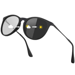 [Uacllcau] サングラス メンズ レディース おしゃれ 調光サングラス 偏光 UVカット 運転用 登山 釣り用 sunglasses for men women