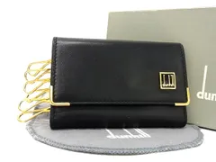 ■美品■ dunhill ダンヒル レザー 6連 キーケース 鍵入れ メンズ レディース ブラック系 FN8162