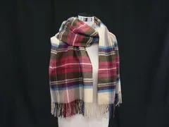 ■美品■ Johnstons of Elgin ジョンストンズ オブ エルガン カシミヤ100％ マフラー ストール ショール マルチカラー FU6880のサムネイル