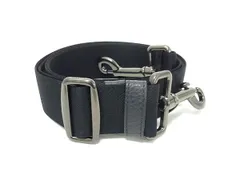 ■新品同様■ COACH コーチ ナイロンキャンバス レザー バッグ用 ショルダーストラップ ショルダーベルト 斜め掛け ブラック系 BR1263