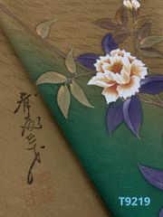 アンティーク 振袖 金駒 金彩 相良刺繍 鶴 松竹梅 正絹 身丈162cm 紋付