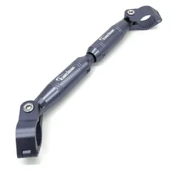 Kaedear(カエディア) バイク ハンドルブレース 可変 アジャスト 標準 22.2mm ハンドル アルミ製 クランプバー マウント 長さ 330-200mm KDR-HB1 (チタン)