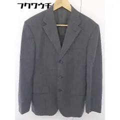 ◇ COMME CA ISM コムサイズム 3B ウール 長袖 テーラードジャケット スーツ サイズ 3 グレー メンズ 【中古】 【1111120000388】