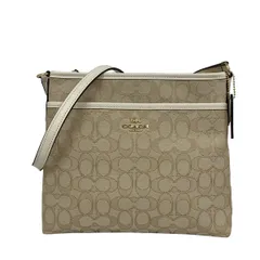 COACH(コーチ) ショルダーバッグ シグネチャー柄 F29960 ベージュ×白 レザー