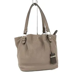 TOD’S ハンドバッグ トートバッグ フラワー レザー ブラウン