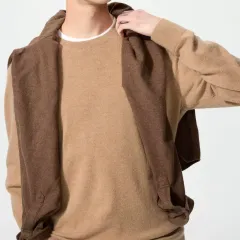 (店舗購入) UNIQLO ユニクロ カシミア ニット クルーネック メンズ XL