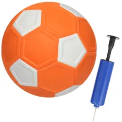 Ailunate サッカーボール カーブ 曲がる 変化球 魔球 4号 バナナシュート 練習 シュート フリーキック 遊び 空気入れ ポンプ付き プレゼント