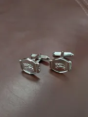【極美品】BURBERRY バーバリー カフス ホースロゴ シルバー 騎士