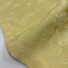 色無地 裄66 上品な地紋 一つ紋 正絹 着物 MK-2602