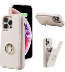 ★【J.DL直営店】iPhone 14Pro Max ケース 財布型 iPhone14proMax背面ケース おしゃれ iphone14proMax case カード収納 背面収納 アイフォン14 プロ Max 背面カード ベージュ