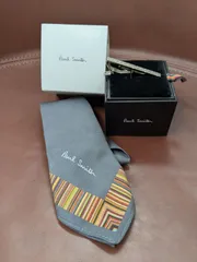 【箱付】Paul Smith ポールスミス ネクタイ＆タイピンセット マルチストライプ