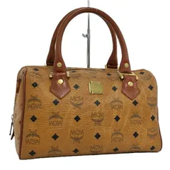 MCM ハンドバッグ ミニボストンバッグ ヴィセトス レザー キャメル ブラウン