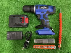 ORLEMO 型番不明 20V 充電式 コードレスドリル 電動ドライバー　※本体・バッテリ・付属品付き・現状品 充電回数と連続使用時間不明(240)