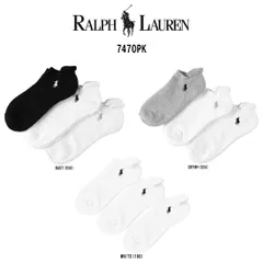 POLO RALPH LAUREN(ポロ ラルフローレン)レディース くるぶし ソックス 3足セット クッション 女性用靴下 7470PK