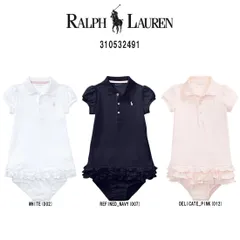 POLO RALPH LAUREN(ポロ ラルフローレン)ロンパース ワンピース ブルマ フリル コットン ベビー 赤ちゃん 男の子 女の子 ギフト お祝い プレゼント 310532491