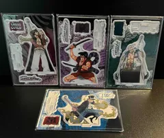 ワンピース  バースデイジオラマフィギュア kirat☆ (ボールチェーン付き)  4種セット ( サボ & ミホーク & おでん & スモーカー ) アクリルフィギュア