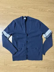 ネイビー ストライプ ニット カーディガン 100 サイズ