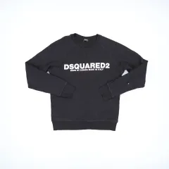 XL ディースクエアード2 ヴィンテージ ブラック スウェット Tシャツ 1229H1